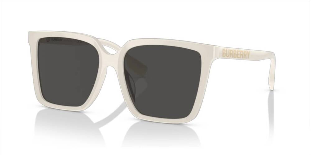 NEW BURBERRY women's 4411d square sunglasses in ivory - dark grey